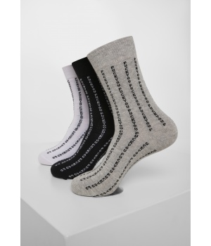 Vysoké ponožky 3-pack URBAN CLASSICS (MT1205)