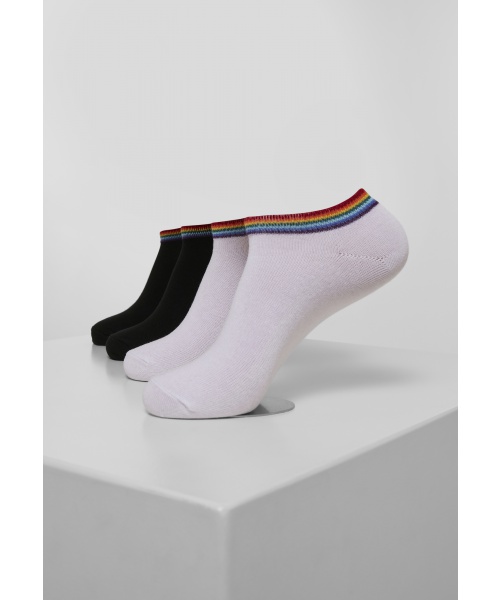 Zdravotní boty - Kotníkové ponožky 4-pack URBAN CLASSICS (TB3605) Černá / Bílá
