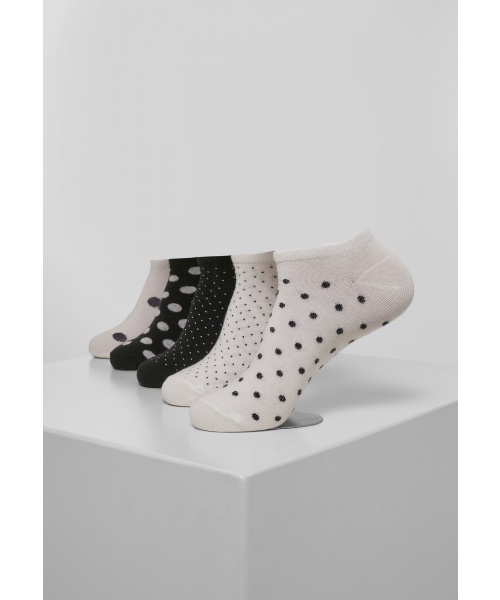 Zdravotní boty - Kotníkové ponožky 5-pack URBAN CLASSICS (TB3602) Bílá / Černá