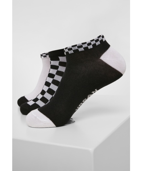 Zdravotní boty - Kotníkové ponožky 3-pack URBAN CLASSICS (TB3387) Černá / Bílá