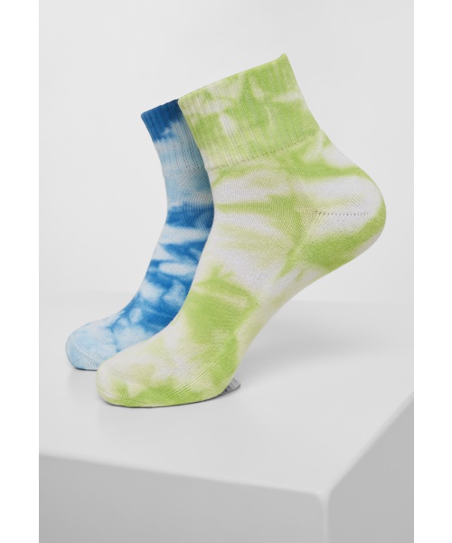 Zdravotní boty - Kotníkové ponožky 3-pack URBAN CLASSICS (TB3304) Zelená / Modrá